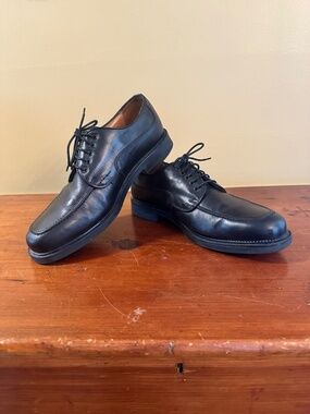 Bostonian Strada Black Oxford Mens Dress Shoes Italian Size 11. 5 M